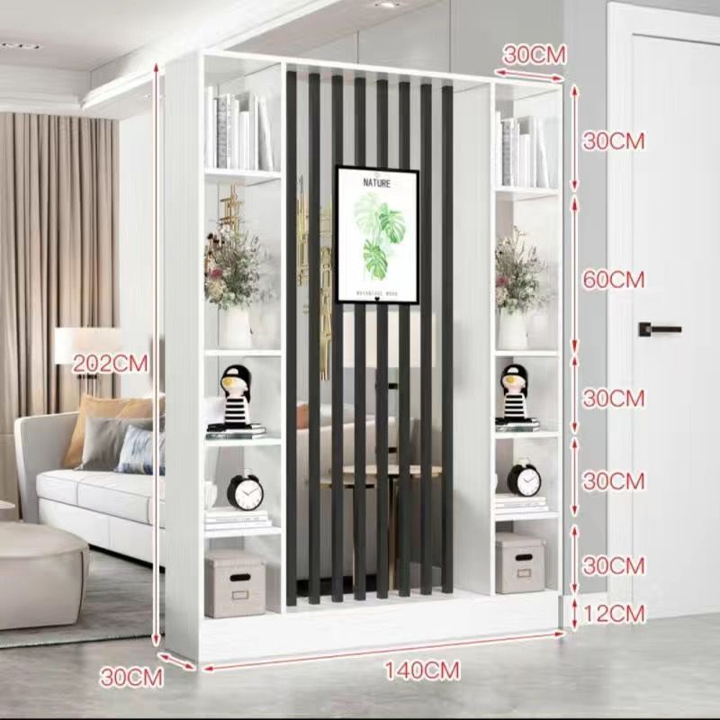 Kệ Vách Ngăn Phòng Khách Trang Trí Hiện Đại KiKo - Gỗ MDF 15mm Lõi Xanh Chống Ẩm