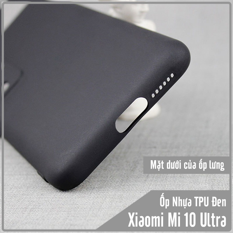 Ốp lưng cho Xiaomi Mi 10 Ultra nhựa dẻo TPU Đen - che camera
