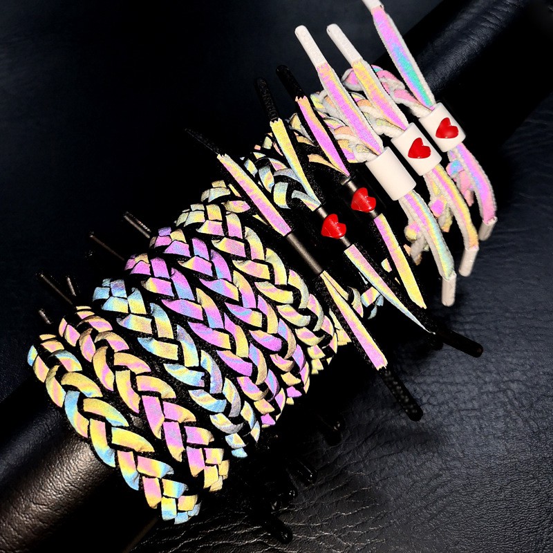 Vòng tay cặp đôi bện dây phản quang vòng tay thể thao