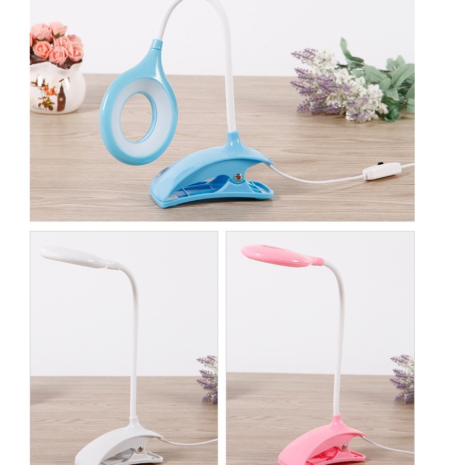 ĐÈN  BÀN KẸP TRÒN CHỐNG CẬN THÔNG MINH LED  LAMP