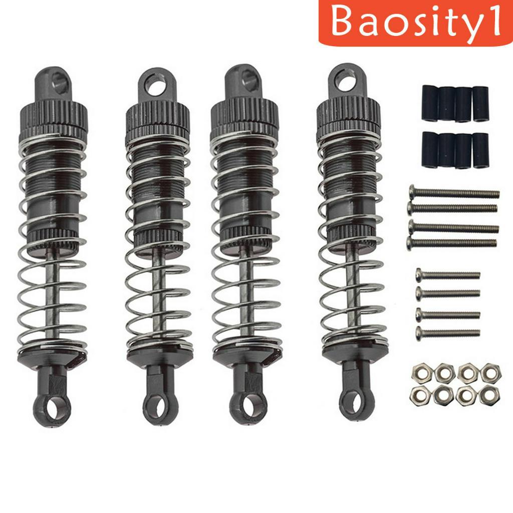 Set 4 Bộ Giảm Xóc Trước Sau 65mm Bằng Nhôm Cho RC 1 / 16 WPL C14 / C24 / C34 / C34KM / C44KM MN90 / MN91 / MN45 / MN99 / MN99S / MN40