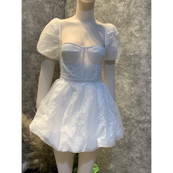 D3 Đầm ren phối cup dáng xoè công chúa siêu sang