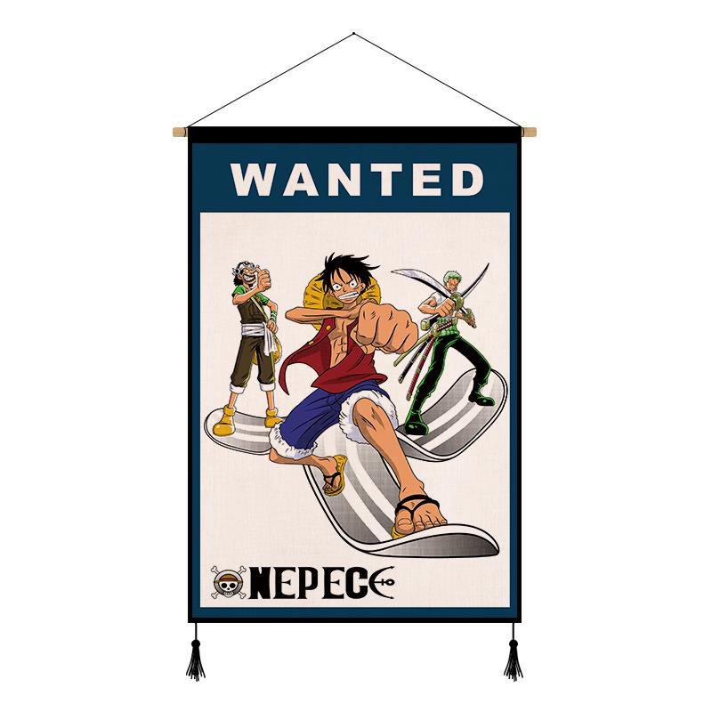 Thảm Treo Tường Trang Trí Phòng Ngủ In Hình One Piece Cá Tính