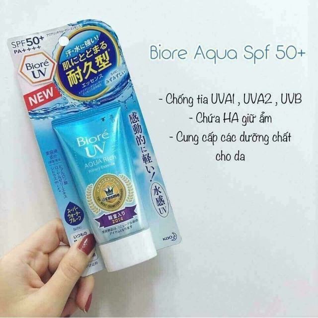 Kem Chống Nắng bán chạy nhất tại Nhật Biore UV Aqua Rich Watery Essence/Gel SPF 50+/ PA+++ Nội địa Nhật | BigBuy360 - bigbuy360.vn