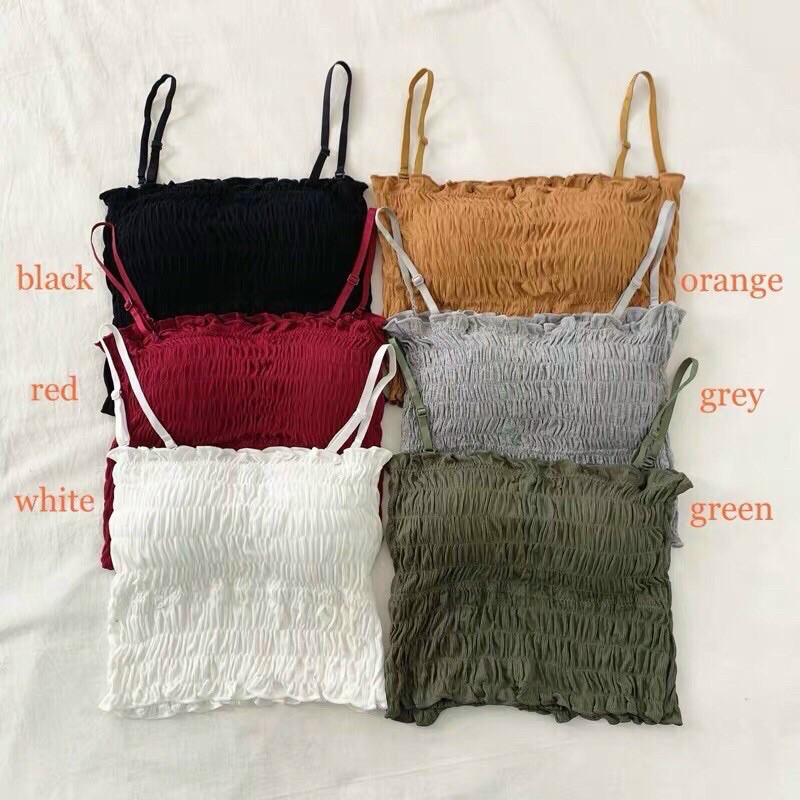 Áo 2 dây chun có đệm ngực dây điều chỉnh được