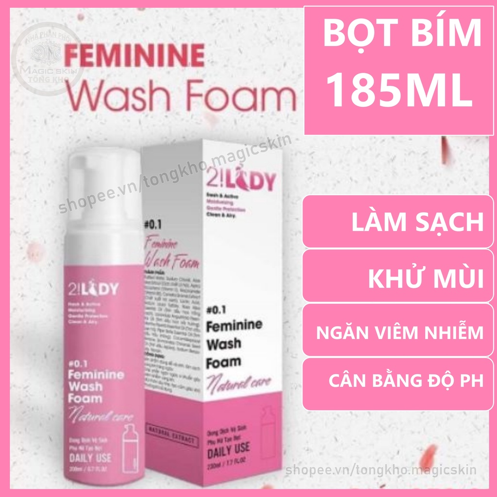 COMBO Phụ khoa 2LADY | Dung dịch vệ sinh tạo bọt + Xịt thơm