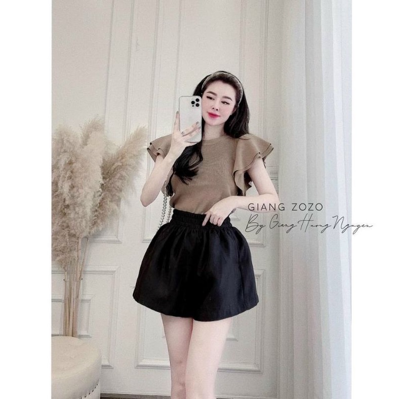 ÁO LEN TAY BÈO KÉP CỔ TRÒN NỮ RẺ ĐẸP