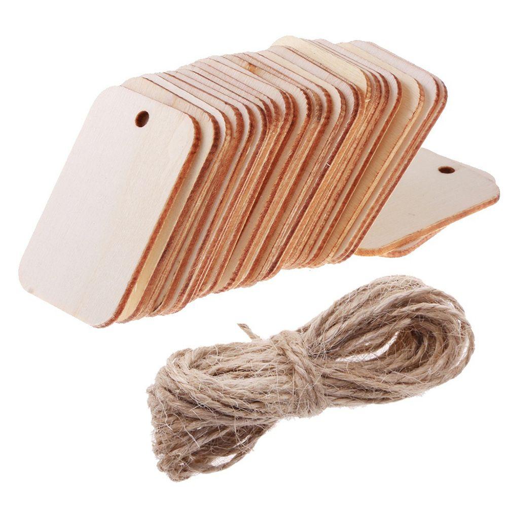 SHOUKEY Bộ 25 Thẻ Gỗ Treo Trang Trí Quà Tặng