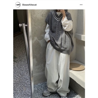 [ORDER] áo len gile cổ tim