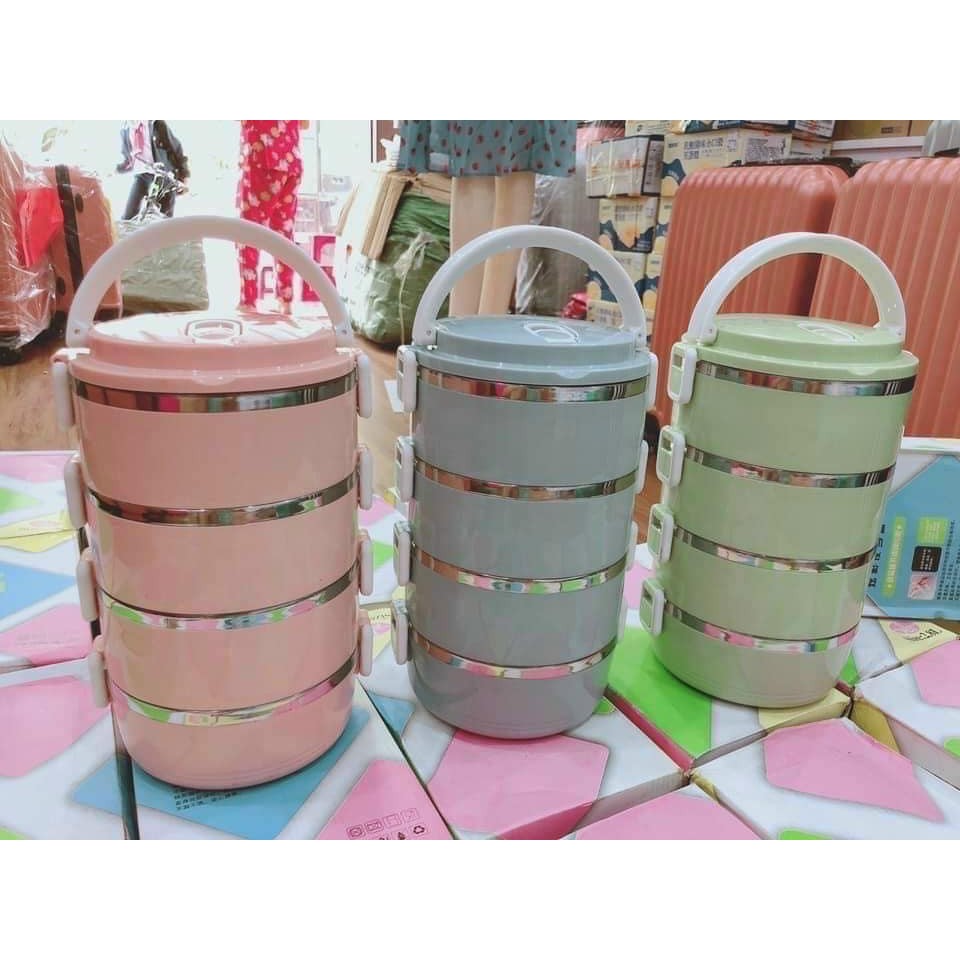 Hộp mang cơm giữ nhiệt 4 tầng