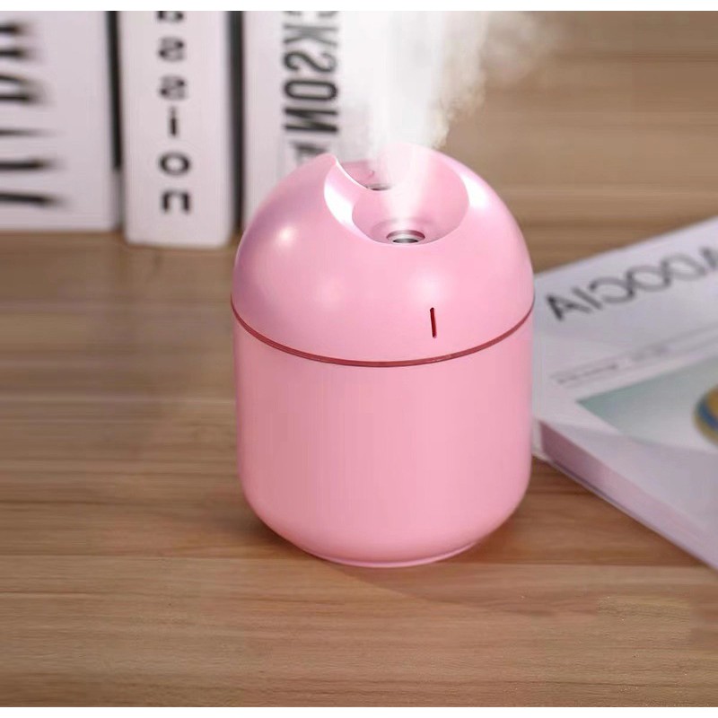 Fnelse Máy tạo độ ẩm mini 220ml sạc USB khuếch tán tinh dầu có đèn led đổi 7 màu cho nhà và văn phòng