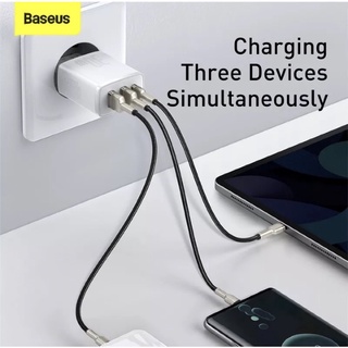 ( Sạc Nhanh 30W Baseus ) Củ sạc nhanh 30W Baseus 3 cổng TypeC/ USB hỗ trợ QC4.0/PD3.0