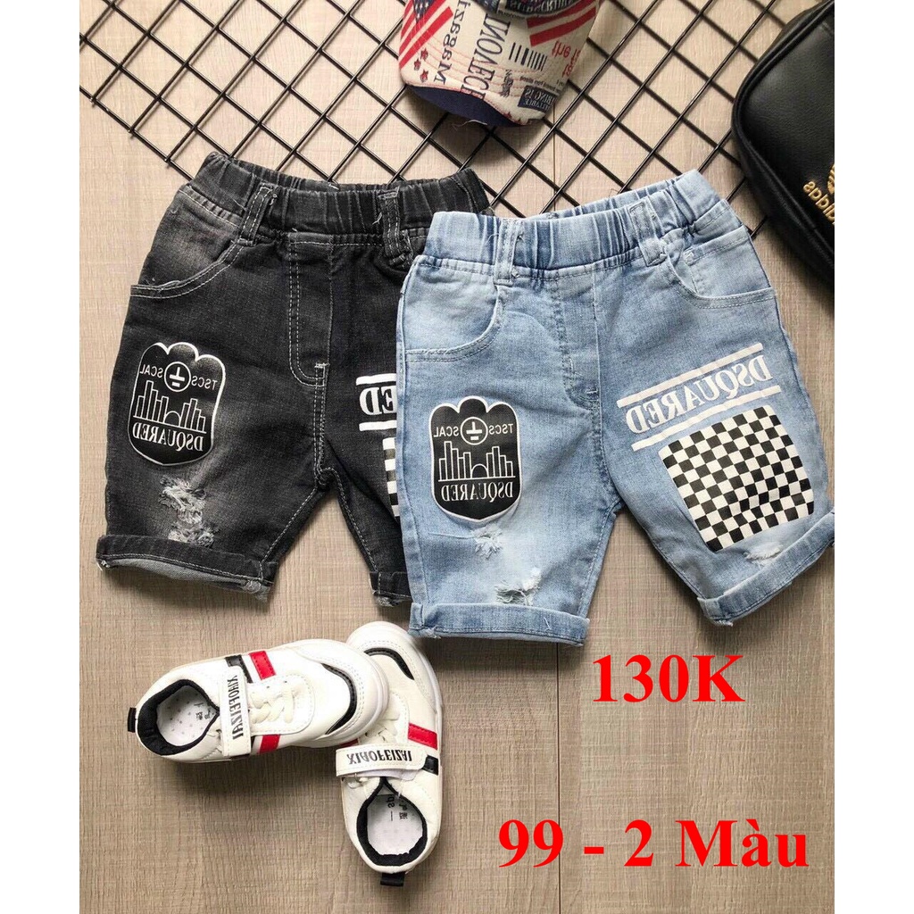 Quần sort jeans bé trai size 18 - 22 kg.