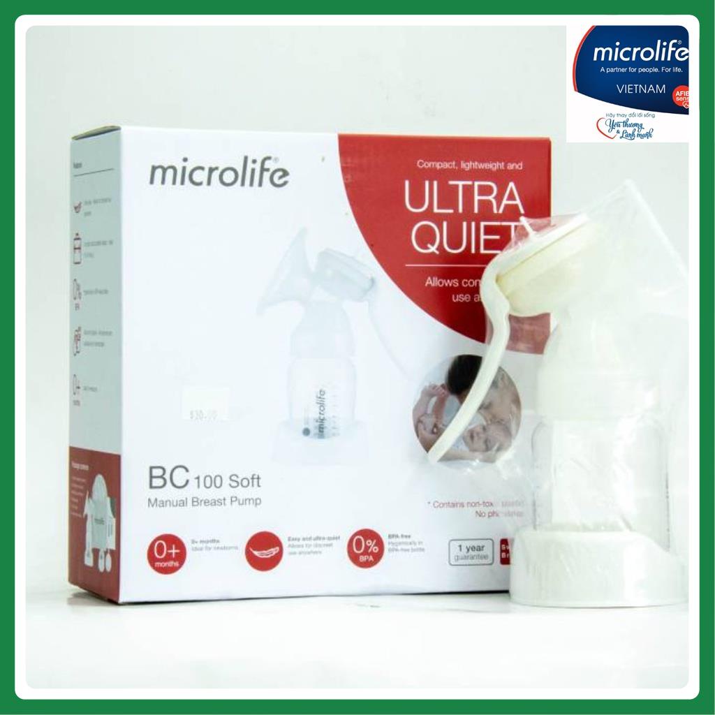 Máy hút sữa cơ Microlife - BC 100 SOFT - Dễ Sử Dụng , Êm Ái Khi Hút Sữa