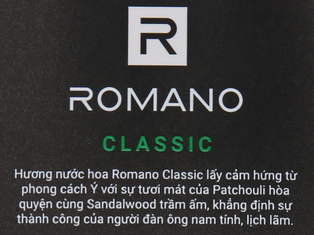 Dầu gội hương nước hoa Romano Classic tóc chắc khoẻ 380g