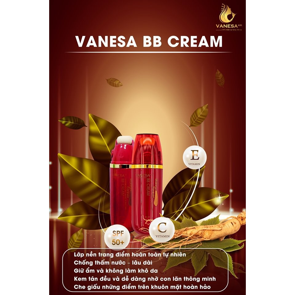 Kem nền BB Cream Vanesa, kem che phủ khuyết điểm, kem trang điểm lâu trôi | BigBuy360 - bigbuy360.vn
