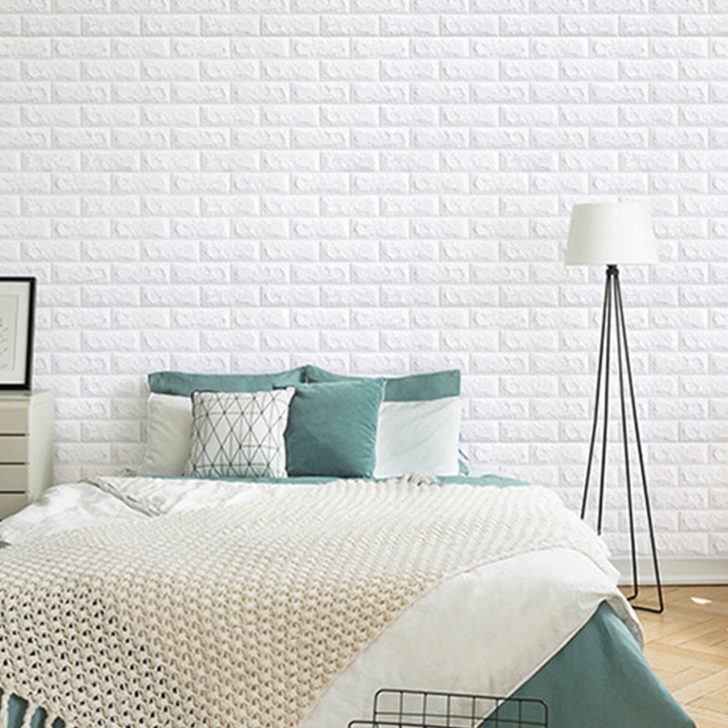 Giấy Dán Tường Họa Tiết Giả Gạch 3D Độc Đáo Chống Thấm Nước Trang Trí Nhà Cửa