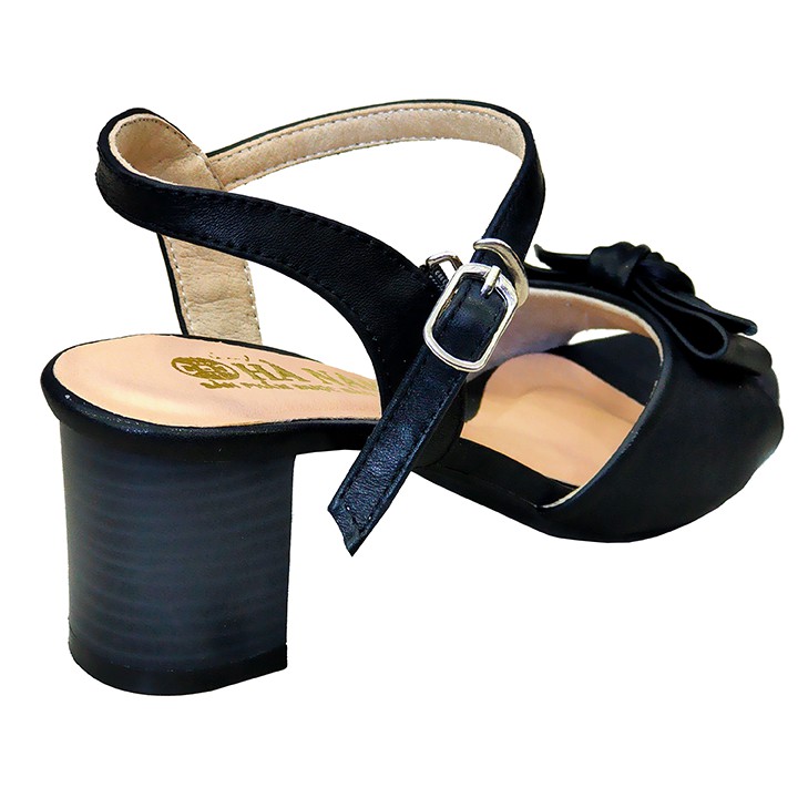 Giày Sandal nữ cao gót 6cm HÀ NAM da bò thật thời trang cao cấp DNU2056