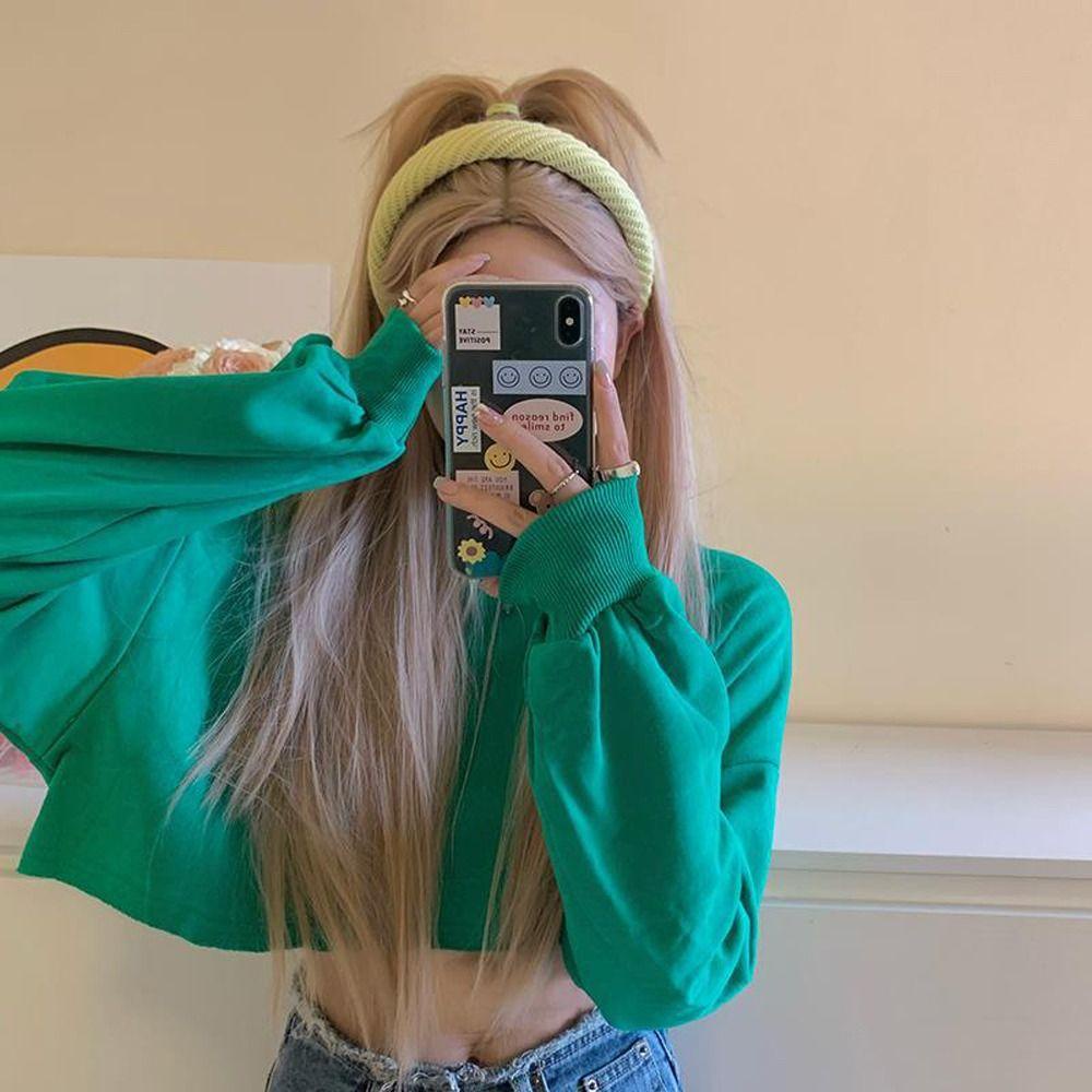 Băng Đô Cài Tóc Dệt Kim Phối Lông Thời Trang Xinh Xắn Cho Nữ WMES15H