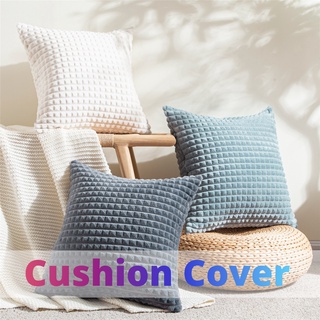Vỏ Gối Sofa Vải Nhung Mềm Màu Trơn Phong Cách Bắc Âu Cao Cấp