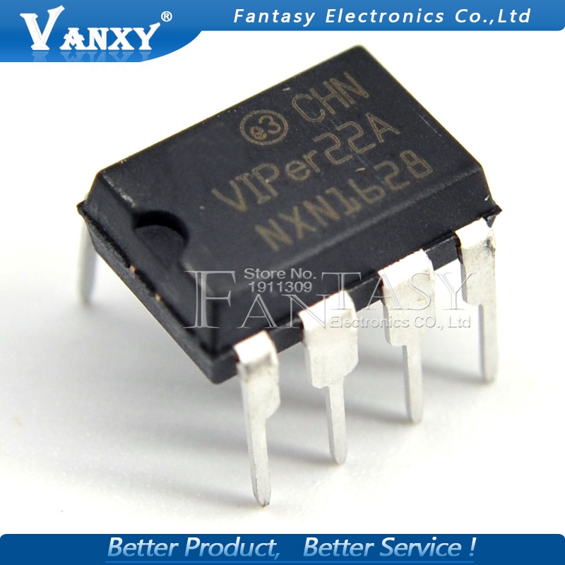 Set 5 Linh Kiện Vi Mạch Viper22A Dip8 Viper22 Dip 22a Dip-8 Chính Hãng