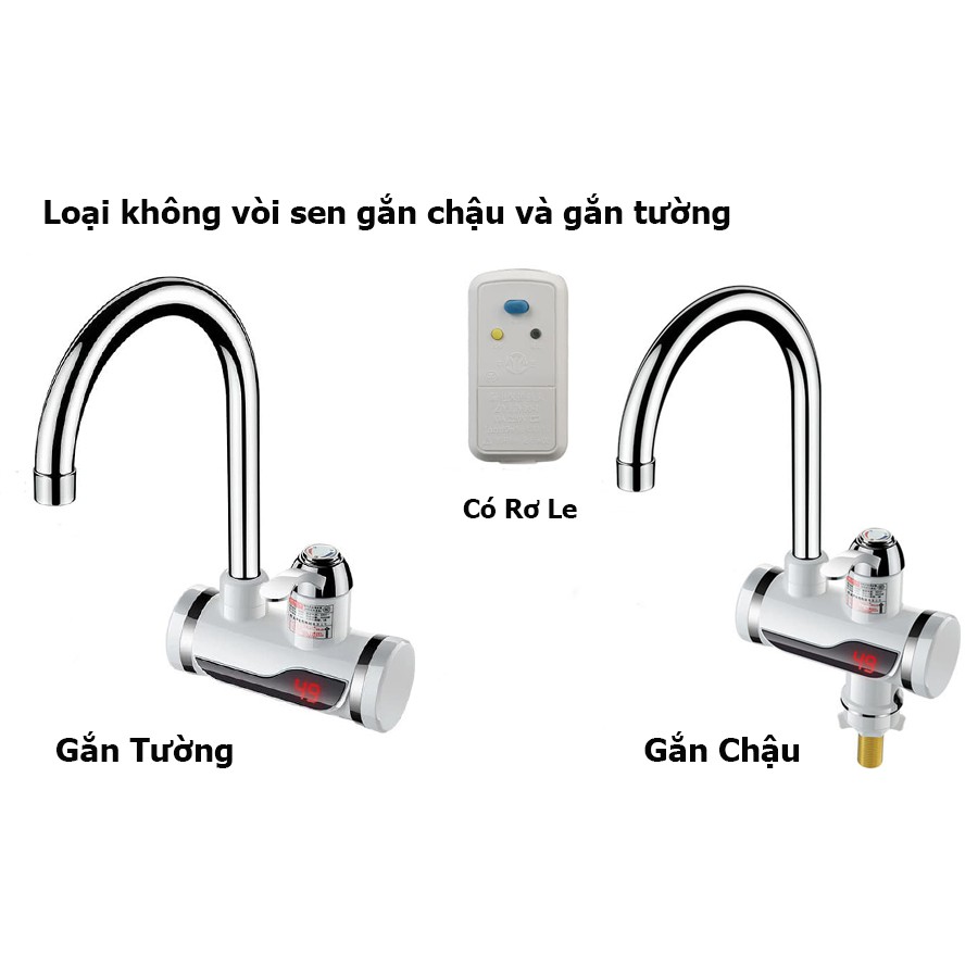 Vòi nước nóng lạnh trực tiếp mini tiện ích dùng thay bình nóng lạnh gián tiếp. + Tặng thêm rơ le | BigBuy360 - bigbuy360.vn