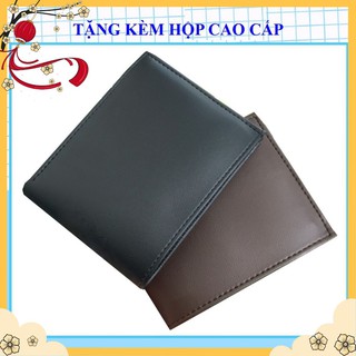 Ví Nam Tặng Kèm Hộp Đẹp Thời Trang | Bóp Da Nam Kiểu Ngang Có Ngăn Kéo Khóa VT18 |loanbeooz