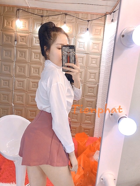 Chân váy đắp chéo - Váy quần (Ảnh thật)