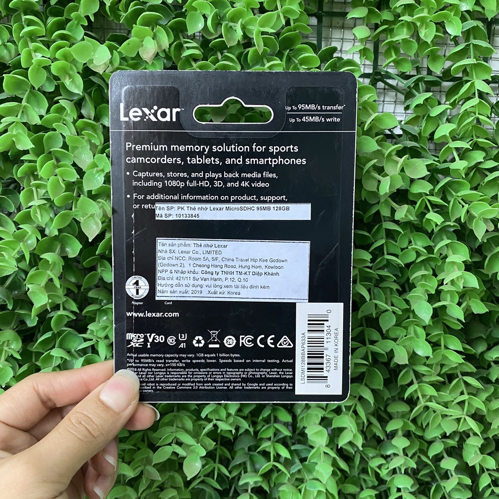 [Mã 159ELSALE hoàn 7% đơn 300K] Thẻ nhớ Micro SDXC 128GB Lexar chuyên dụng camera wifi