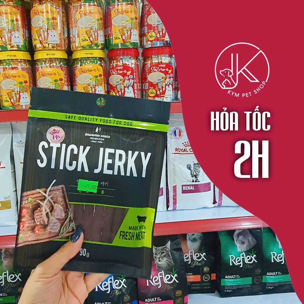 STICK JERKY - Bánh thưởng que mềm cho chó cưng