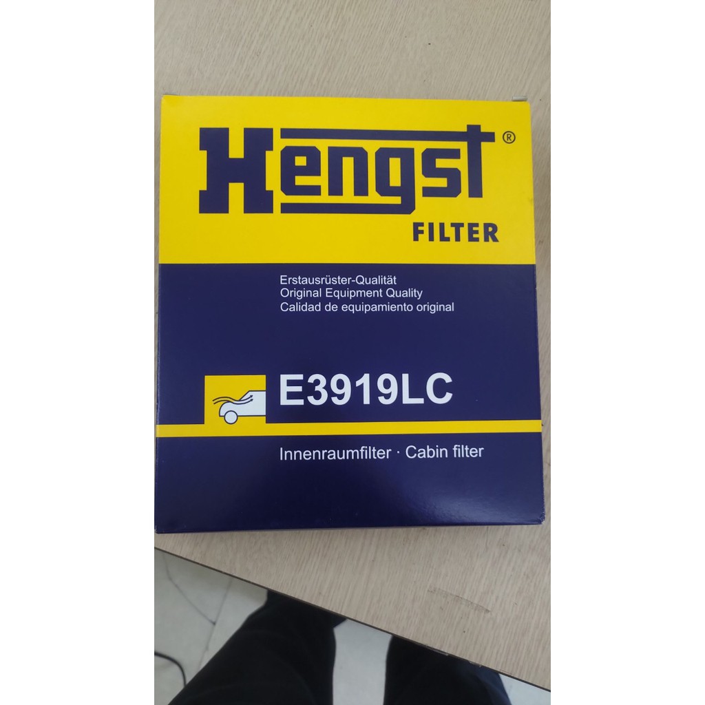 Lọc điều hòa cacbon Hengst E3919LC dùng cho xe Audi, Santafe đời mới 2019-2020
