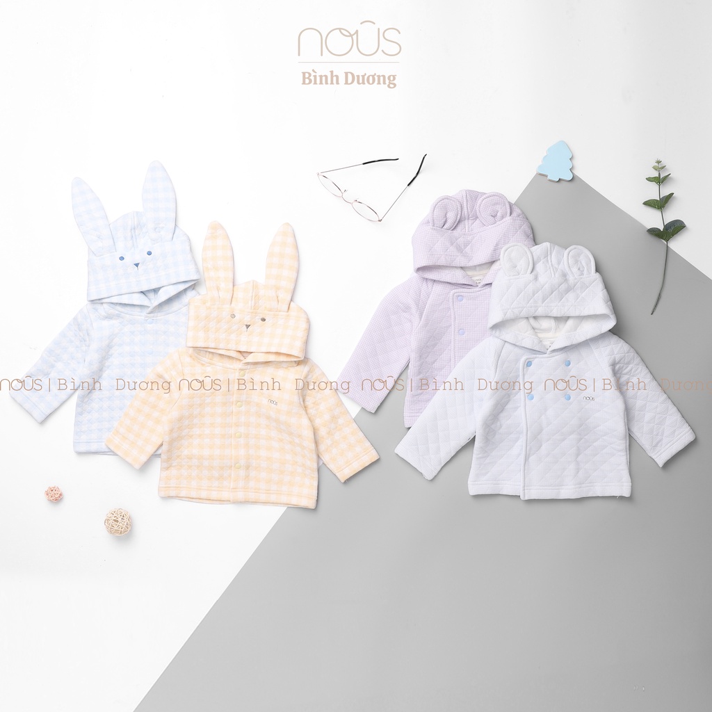 Áo khoác sơ sinh và trẻ em jacket zigzag đủ màu giữ nhiệt, thoáng khí Nu Choux - nous bình dương - BipbipStore