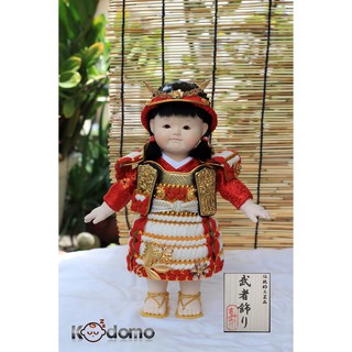 Búp bê Samurai , búp bê Nhật Bản .  5G ĐỎ TRẮNG VÀNG