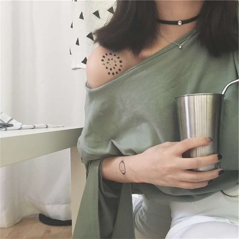 Áo Thun Nữ Cổ Tròn Dài Tay Kiểu Hàn Quốc