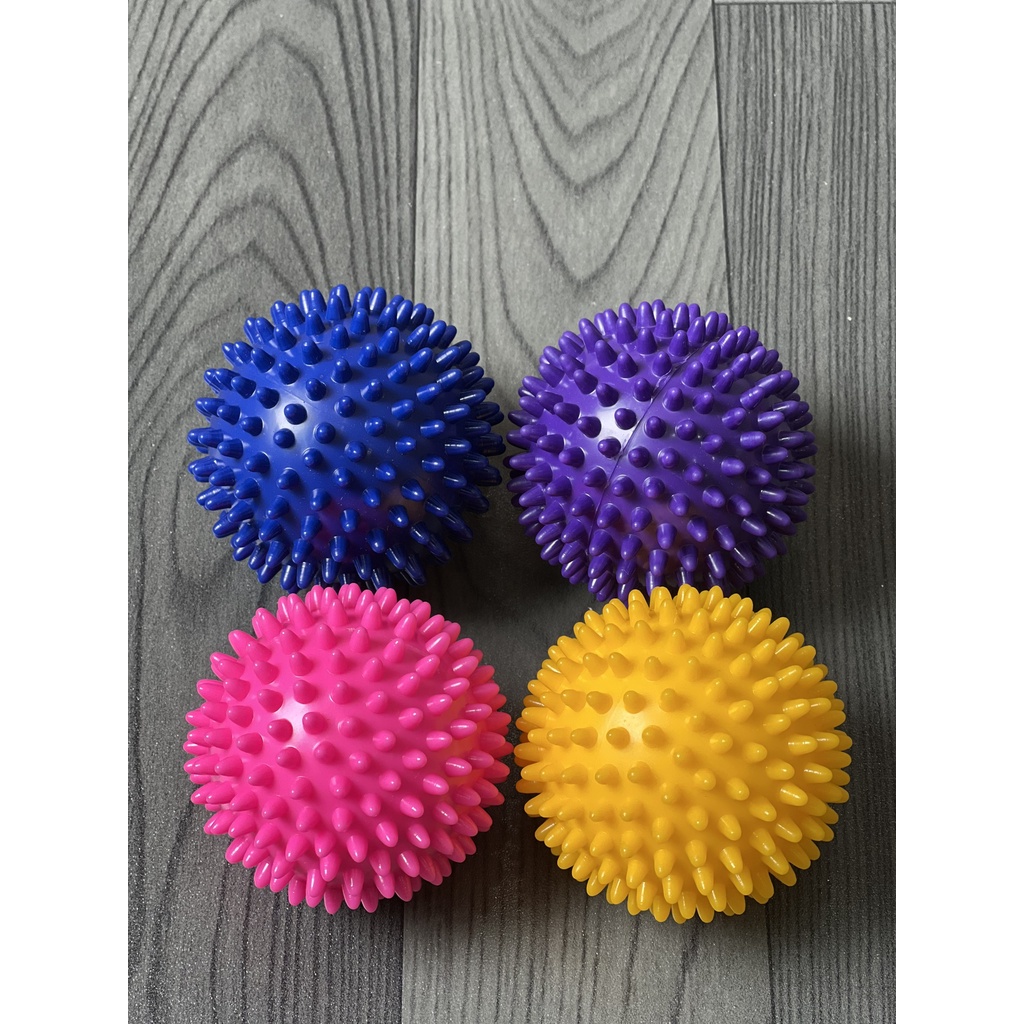Bóng gai matxa cơ bắp - Thư viện Yoga - Chất liệu nhựa cứng PVC, đường kính 9cm