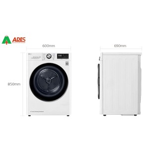 Máy sấy LG DVHP09W - 9 Kg
