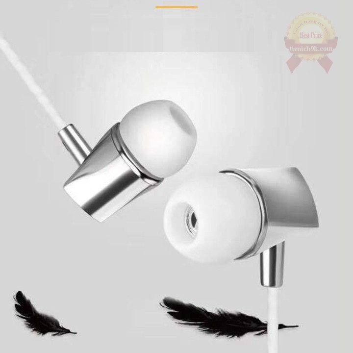 Tai nghe nhét tai in-ear X10 có mic dây FLAT TPE chống xoắn bass ấm âm hay cao cấp – F739SP2