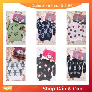 Áo len lông thỏ cho bé trai bé gái hàng Quảng Châu new 100% dệt cao cấp 17kg