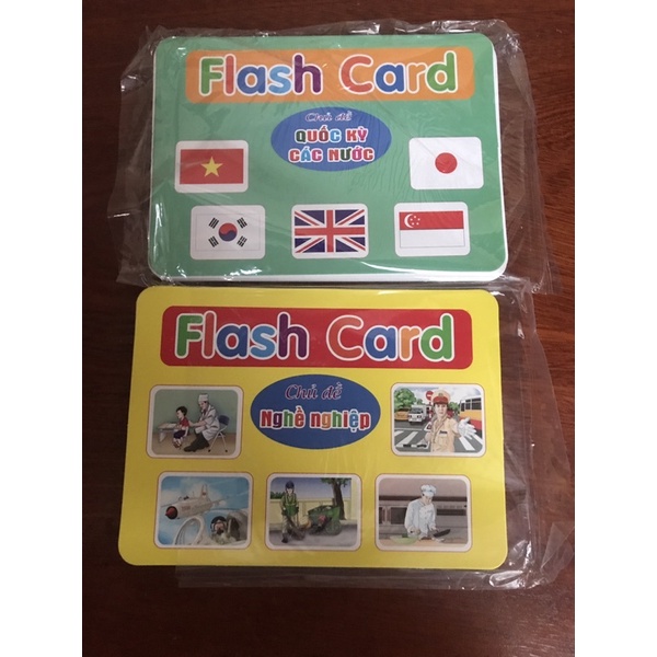 Bộ 287 Thẻ Học Thông Minh Song Ngữ 19 Chủ Đề KT 12x16cm Giúp Bé Tìm Hiểu Thế Giới Xung Quanh