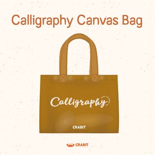 Túi Crabit Canvas Calligraphy - Túi vải canvas 2 lớp Calligraphy Chính Hãng Crabit