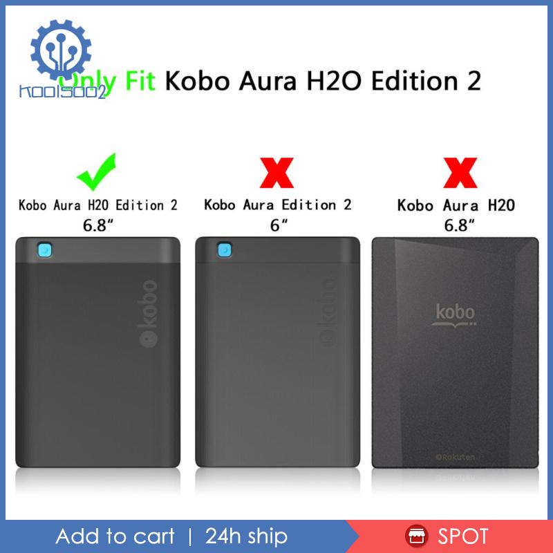 Bao Da Máy Tính Bảng Màu Xanh Lá Kèm Giá Đỡ Đứng Cho Kobo Aura Edition 2 6.8inch Koolsoo2