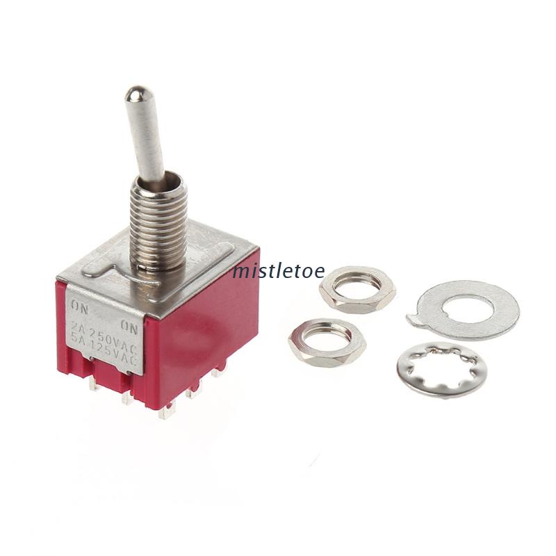 Công Tắc Gạt 9 Chân 6mm MTS-302 9 Pin ON/ON 5A/125VAC 2A/250VAC