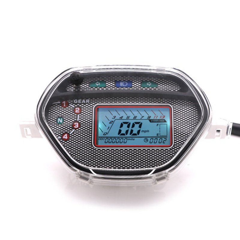 Đồng Hồ Đo Tốc Độ Màn Hình LCD 7 Màu Cho Honda Wave 100 Old / Ex5 Class / Wave Alpha 110 CX CD