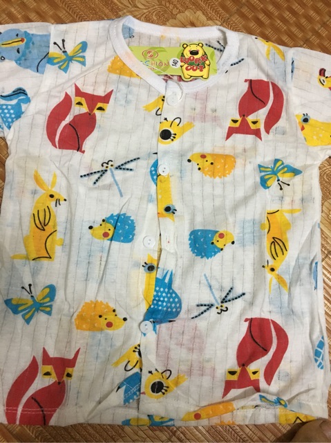 Bộ cotton giấy cộc tay