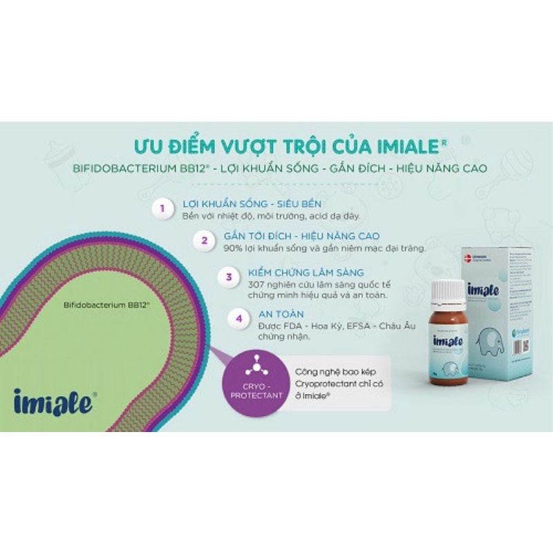 Men vi sinh Imiale tăng cường miễn dịch & cân bằng hệ vi sinh