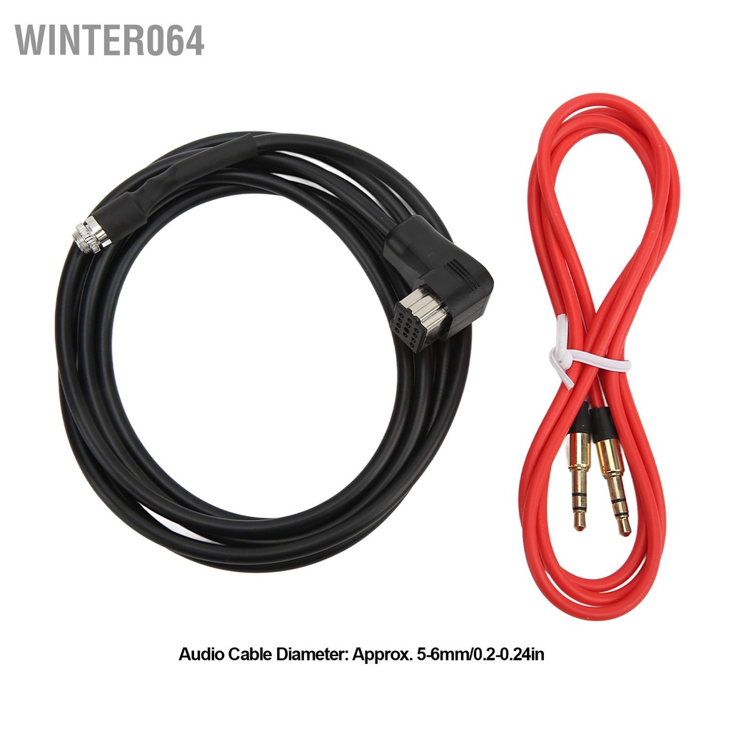 Winter064 Bộ điều hợp đầu vào Aux in Cáp âm thanh radio trên ô tô 3.5mm Jack dành cho Pioneer IP BUS AVIC Z1 Z2 Z3 N4