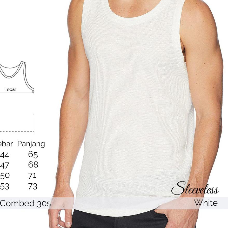 Áo Tank Top Nam / Áo Khoác Nam Cao Cấp Bằng Cotton Có Lược 30s