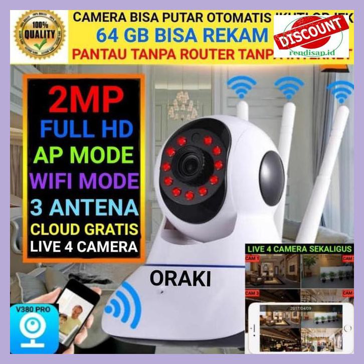 Camera Không Dây We5Sh7- V380 Ip Wifi Hd 720p Ip P2P - Không Memory R6Du6Y-