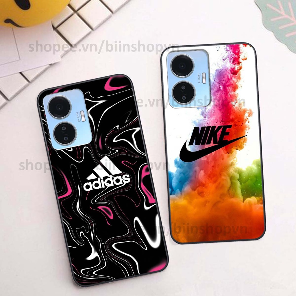 Ốp Vivo Y55 2022 in hình thương hiệu nhiều màu sắc thể thao cá tính thời trang