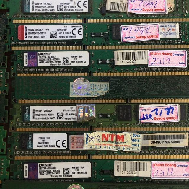 RAM 4G/DDR3/1600 KINGTON BO LÙN CHÂN RAM ĐẸP VÀ KHÔNG KÉN MAIN - VI TÍNH BẮC HẢI | BigBuy360 - bigbuy360.vn